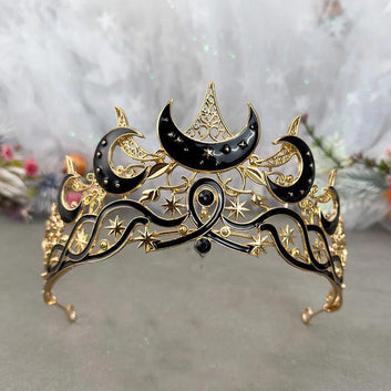 Goddess Moon Crowns Celestial Goddess Tiaras Wiccan Pagan Hair Accessories