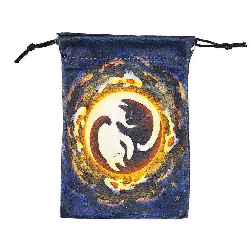 Tarot Card Storage Bag Black Cat Wicca Tarot Pouch-MoonChildWorld