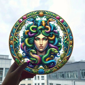 Medusa Suncatcher Acrylic Medusa Decor Medusa Window Decor