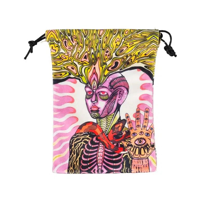 Velvet Tarot Card Storage Bag Witch Snake Tarot Pouch-MoonChildWorld