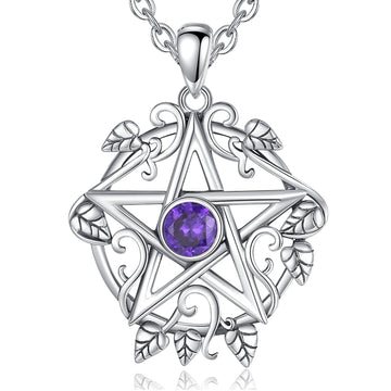 Wicca Pentacle Necklace Witchcraft Pentacle Necklace-MoonChildWorld