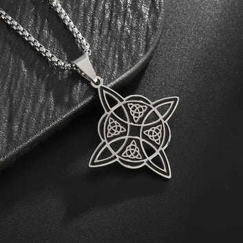 Witchcraft Witch's Knot Necklace Celtic Trinity Knot Amulet Jewelry