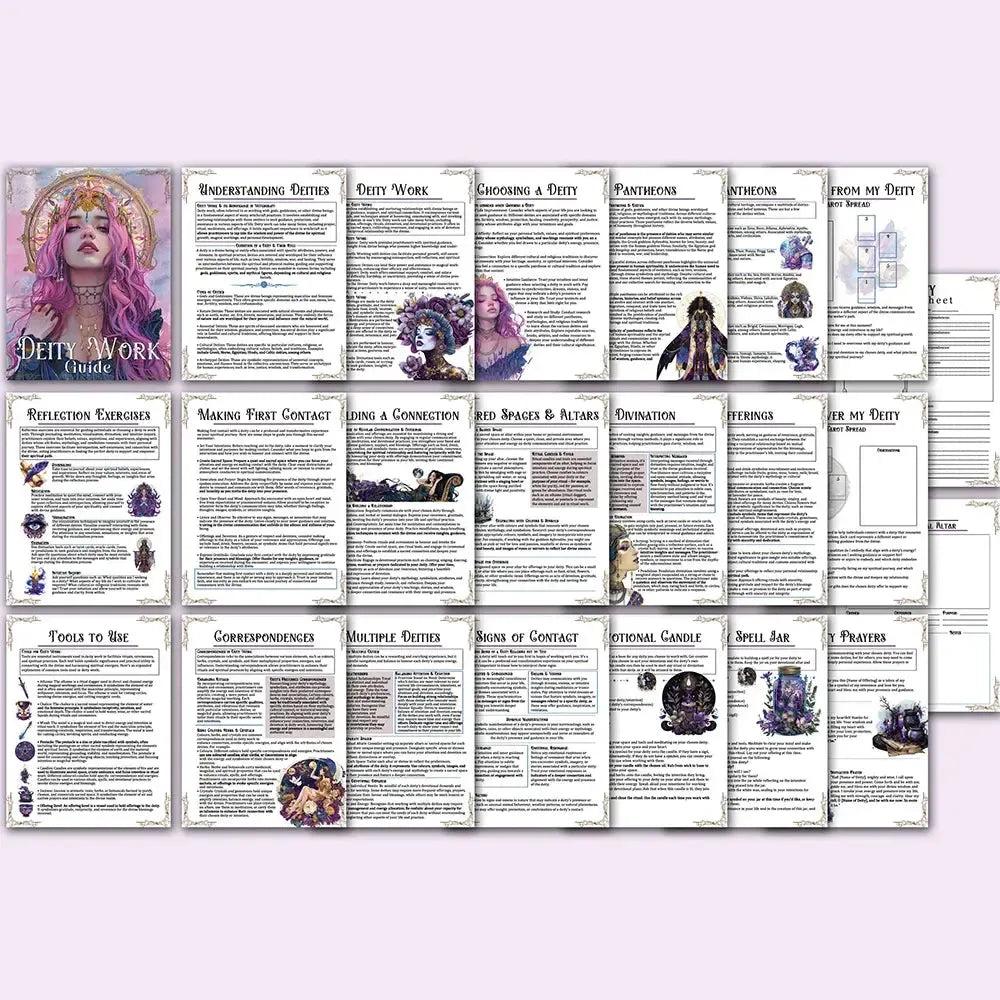 Spell Jars Rituals Herbal Guide Book 27 Pages Witchcraft Magic Workbook for Beginners-MoonChildWorld