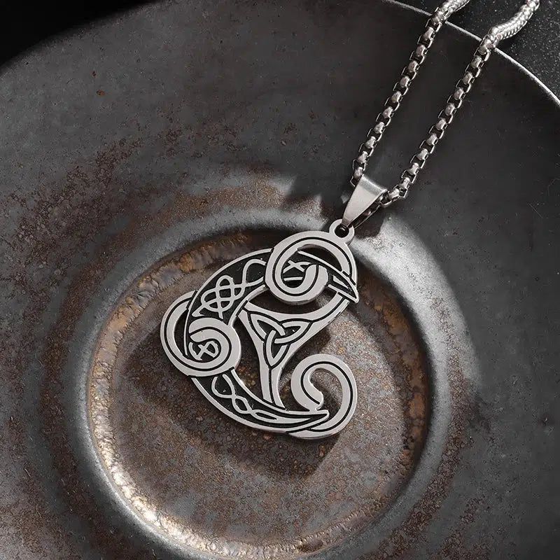 Trinity Celtic Knot Necklace Witch Moon Witchcraft Necklace-MoonChildWorld