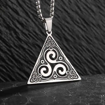 Witch Knot Necklace Spiral Celtic Knot Triskele Witchy Necklace-MoonChildWorld