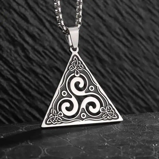 Witch Knot Necklace Spiral Celtic Knot Triskele Witchy Necklace
