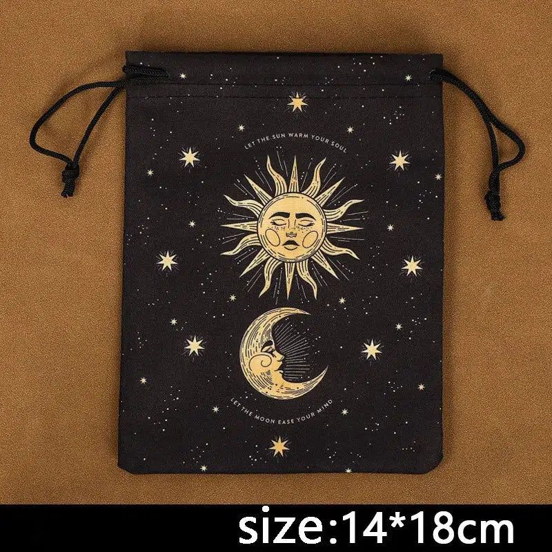 Divinations Tablecloth Oracles Card Bag Drawstring Tarot Bag-MoonChildWorld