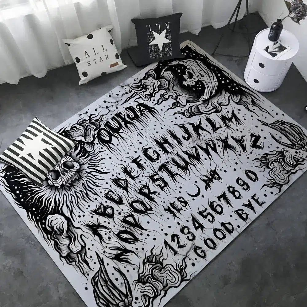 Ouija Tarot Witchcraft Gothic Area Rug-MoonChildWorld