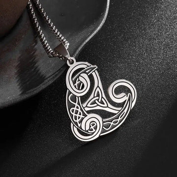 Trinity Celtic Knot Necklace Witch Moon Witchcraft Necklace-MoonChildWorld