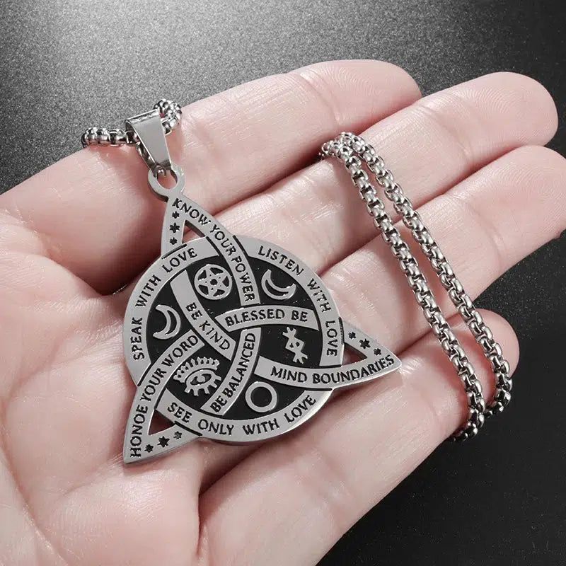 Celtic Trinity Knot Necklace Wiccan Witch Necklace-MoonChildWorld