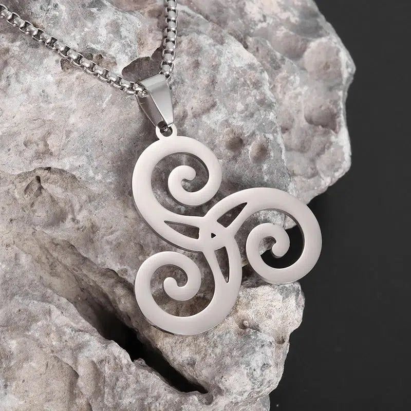 Spiral Celtic Witch Necklace Pagan Wiccan Necklace-MoonChildWorld