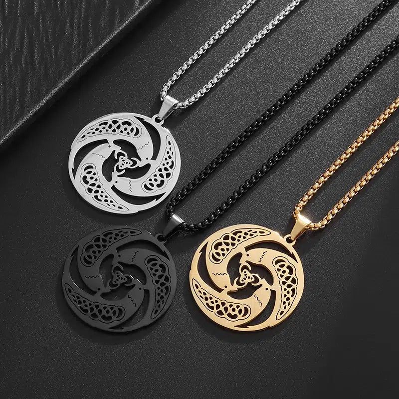 Trinity Celtic Knot Necklace Wicca Pagan Jewelry-MoonChildWorld