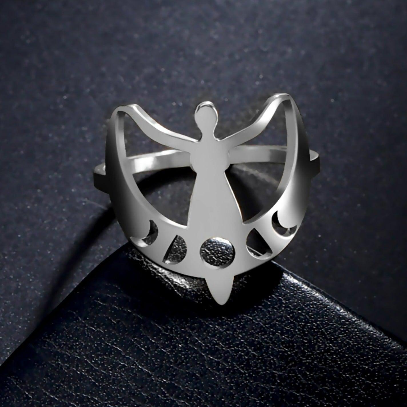 Wicca Moon Goddess Ring-MoonChildWorld