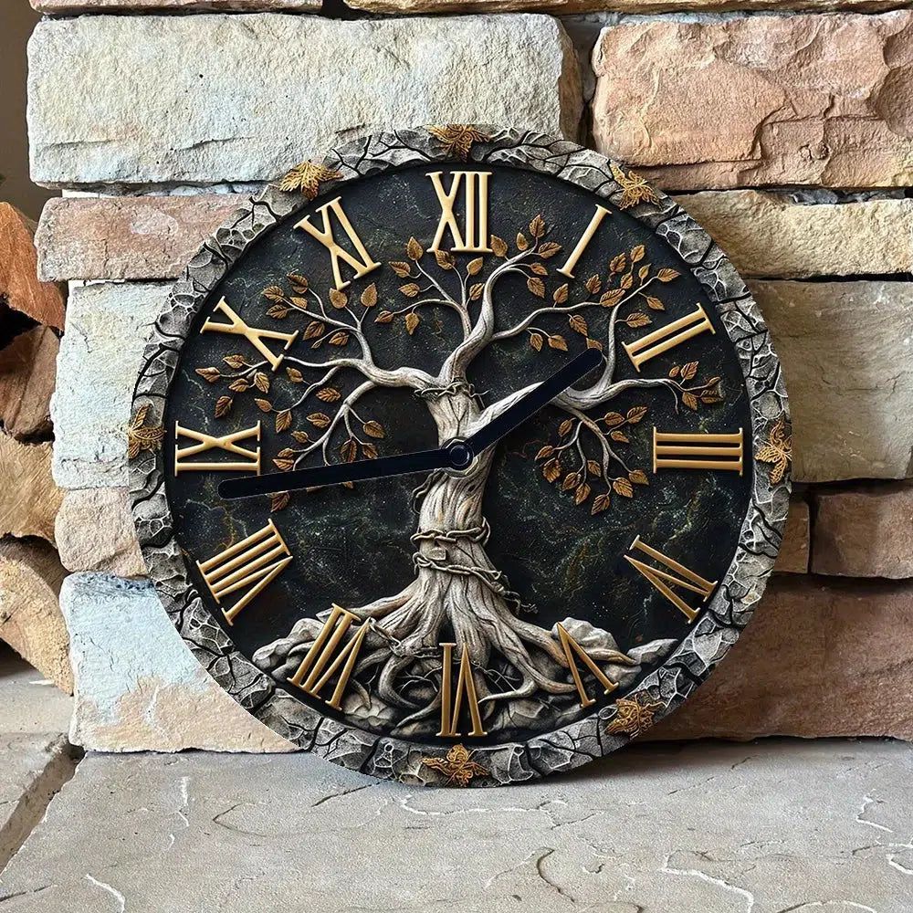 Tree of Life Wall Clock Wicca Pagan Wall Clock-MoonChildWorld