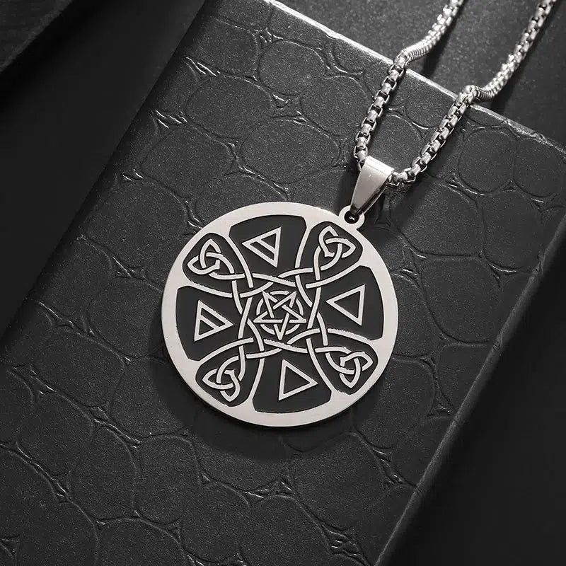 Celtic Knot Pentagram Necklace Witch Knot Witch Jewelry-MoonChildWorld