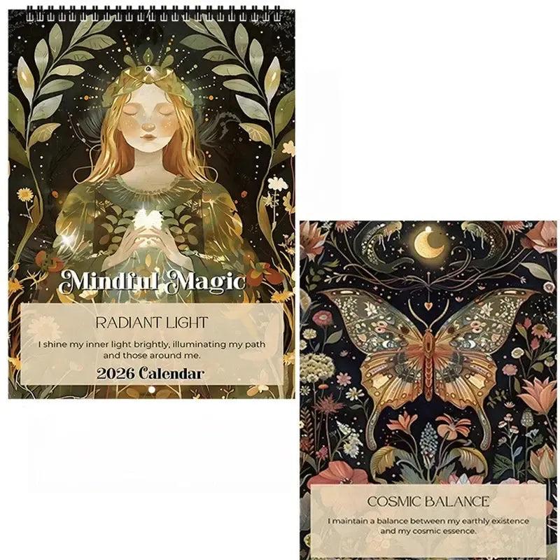 2026 Mindful Magic Calendar Nature Inspired Creatures Pagan Calendar-MoonChildWorld