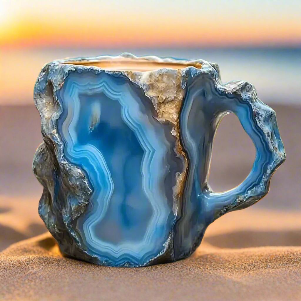 Mineral Crystal Coffee Mugs Natural Mineral Crystal Mug Christmas Gift-MoonChildWorld