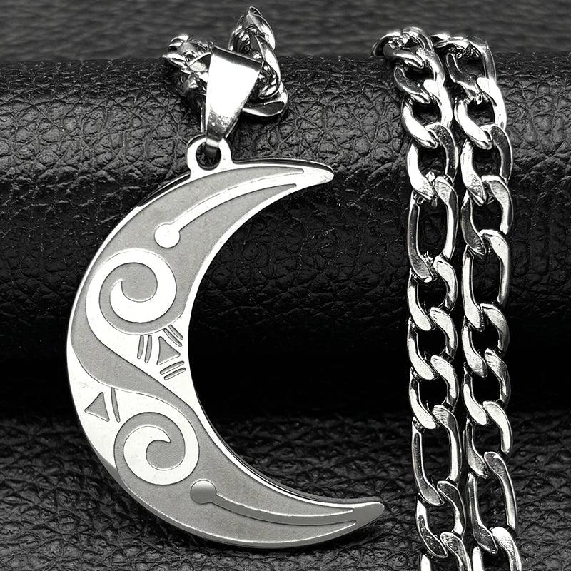 Witchcraft Crescent Moon Necklace Witchy Jewelry-MoonChildWorld