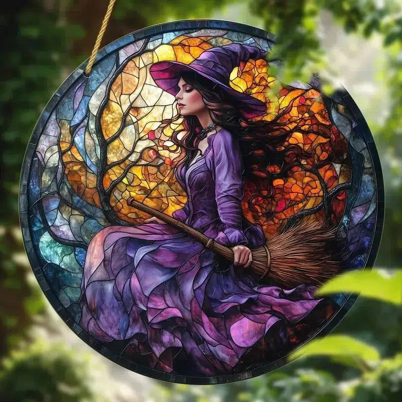 Spiritual suncatcher Mystic window decor Gothic window art Witchy Hanging Ornament for Christmas, Halloween-MoonChildWorld