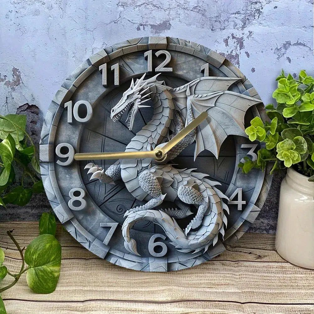 Mythical Dragon Wall Clock-MoonChildWorld