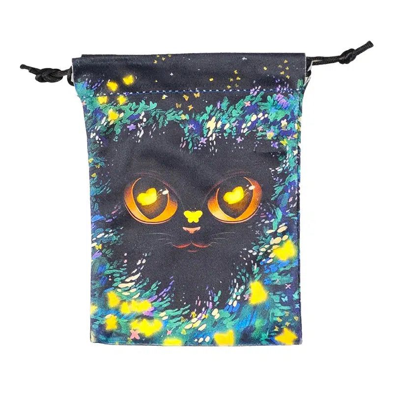 Tarot Card Storage Bag Black Cat Wicca Tarot Pouch-MoonChildWorld