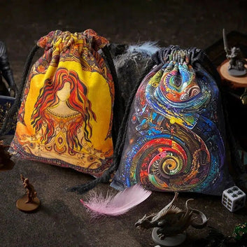 Mystic Velvet Tarot Card Witch Storage Bag Wicca Tarot Pouch