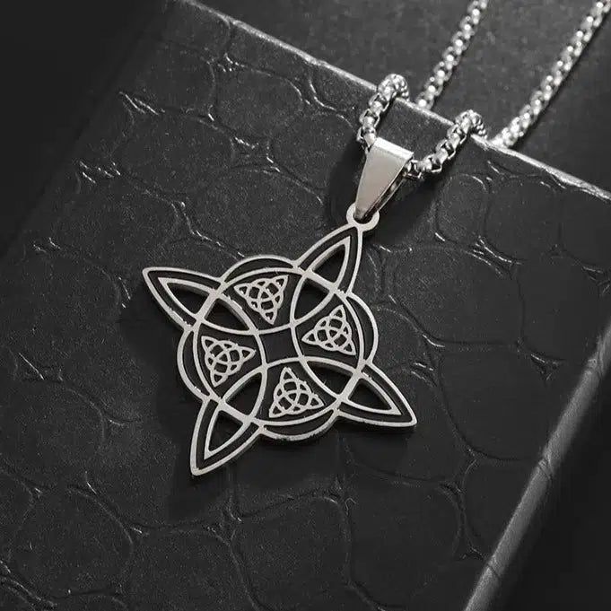 Witchcraft Witch's Knot Necklace Celtic Trinity Knot Amulet Jewelry-MoonChildWorld