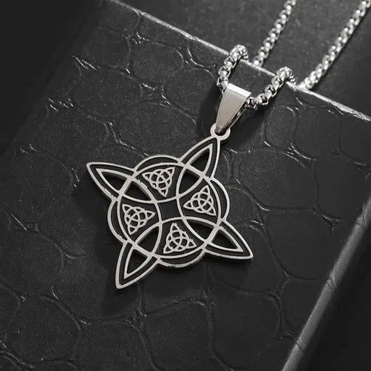 Witchcraft Witch's Knot Necklace Celtic Trinity Knot Amulet Jewelry