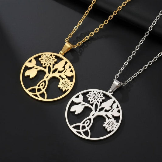Celtic Knot Tree of Life Necklace Pagan Jewelry