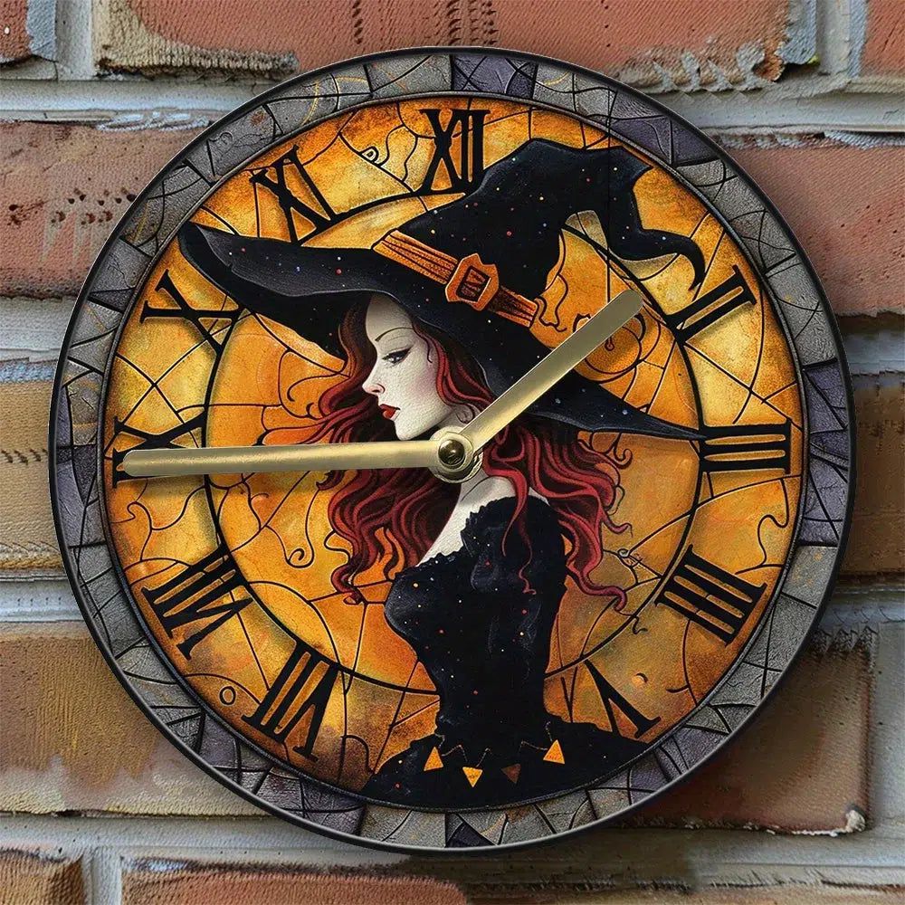 Mystical Witch Wall Clock-MoonChildWorld