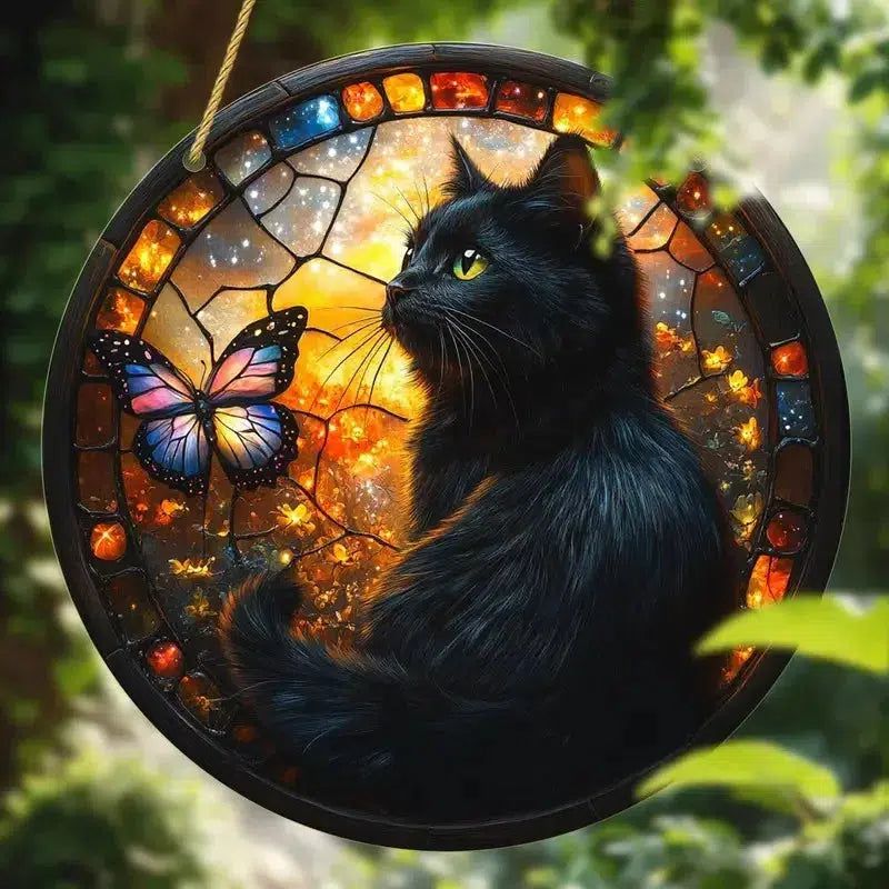 Spiritual suncatcher Mystic window decor Gothic window art Witchy Hanging Ornament for Christmas, Halloween-MoonChildWorld