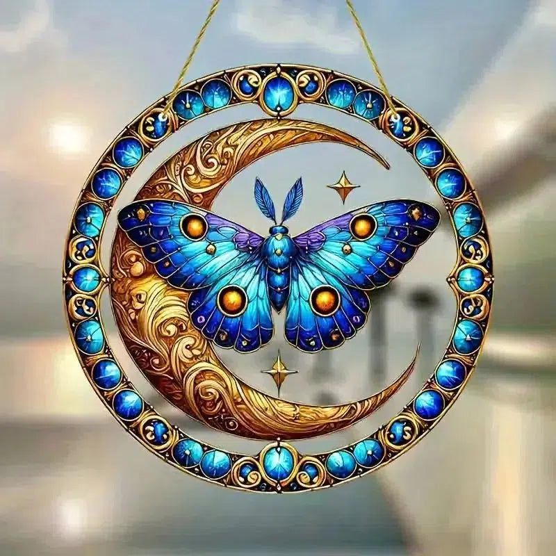 Spiritual suncatcher Mystic window decor Gothic window art Witchy Hanging Ornament for Christmas, Halloween-MoonChildWorld