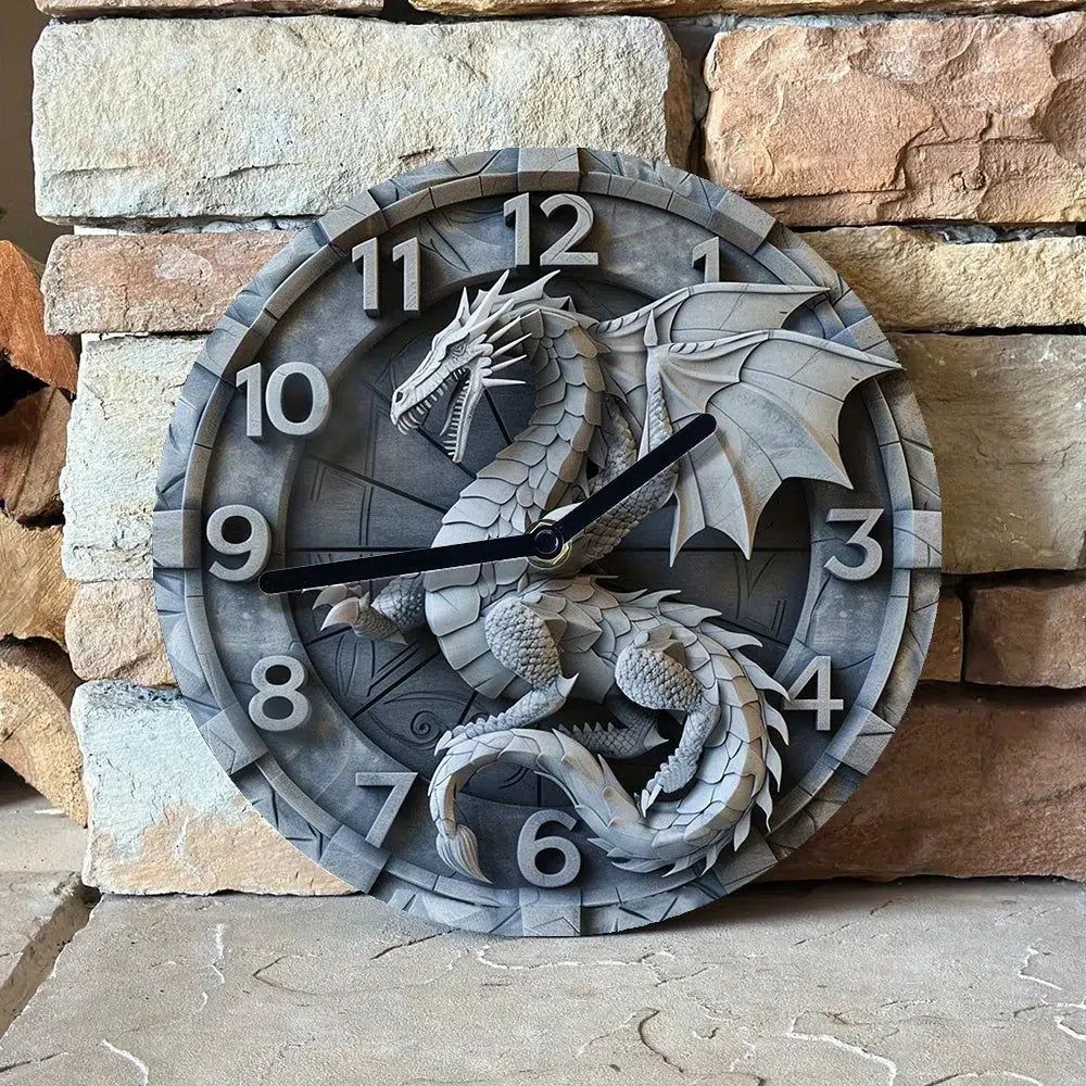 Mythical Dragon Wall Clock-MoonChildWorld