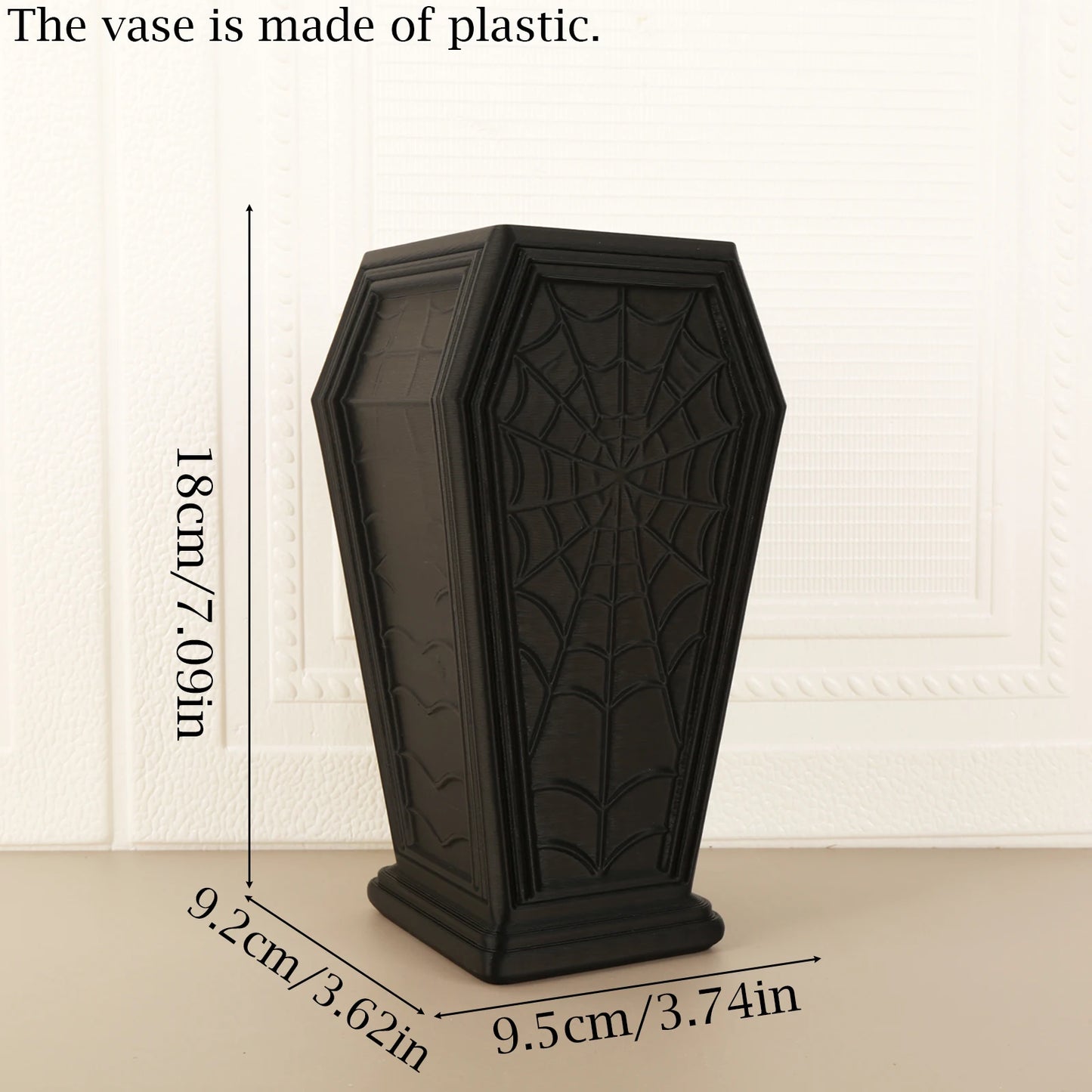 Coffin flower vase – witchy Halloween tabletop decor