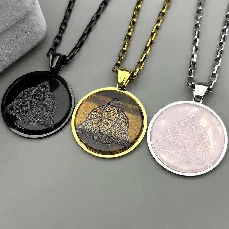 Irish Celtic Trinity Knot Necklace Pagan Triquetra Witchcraft Jewelry-MoonChildWorld