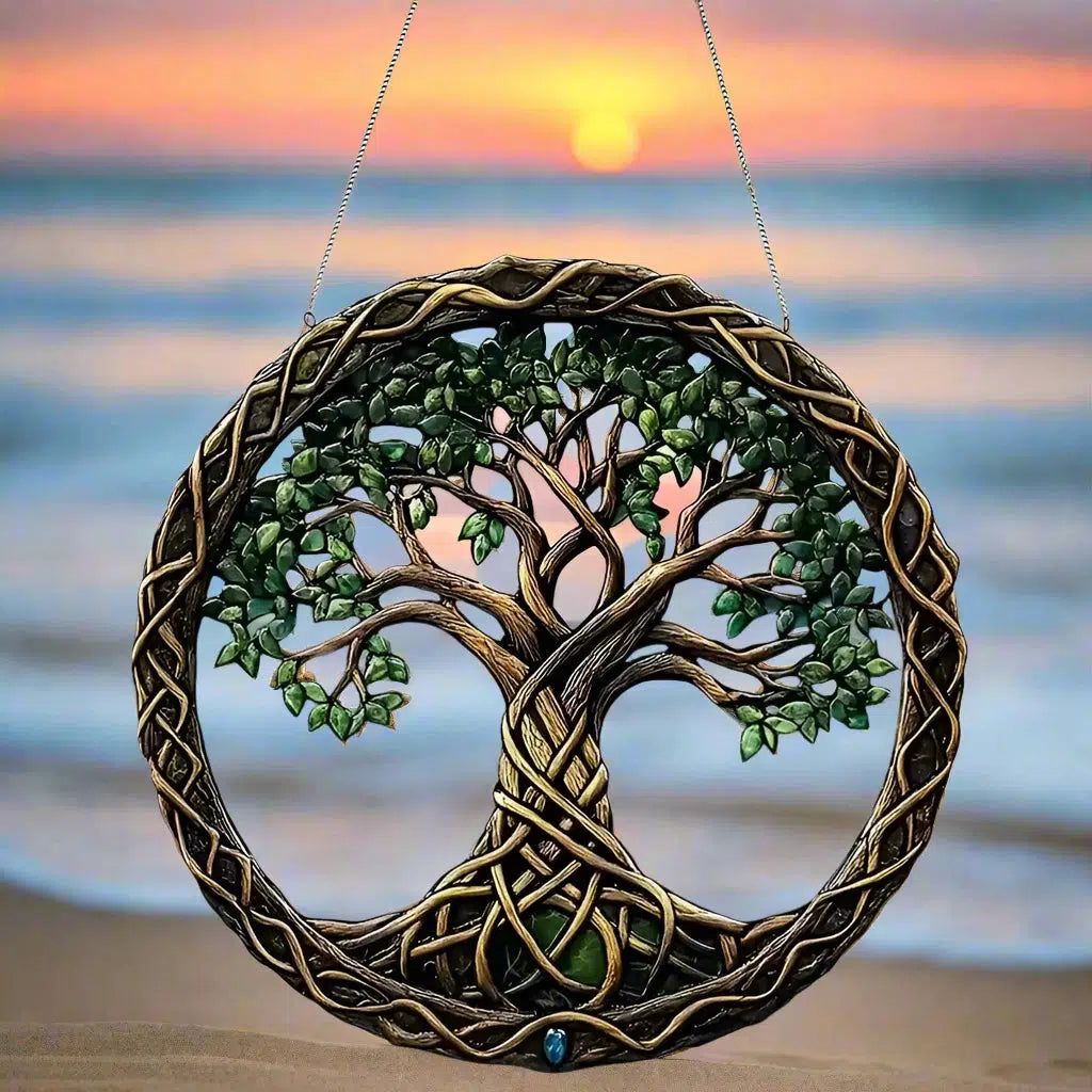 Spiritual suncatcher Mystic window decor Gothic window art Witchy Hanging Ornament for Christmas, Halloween-MoonChildWorld