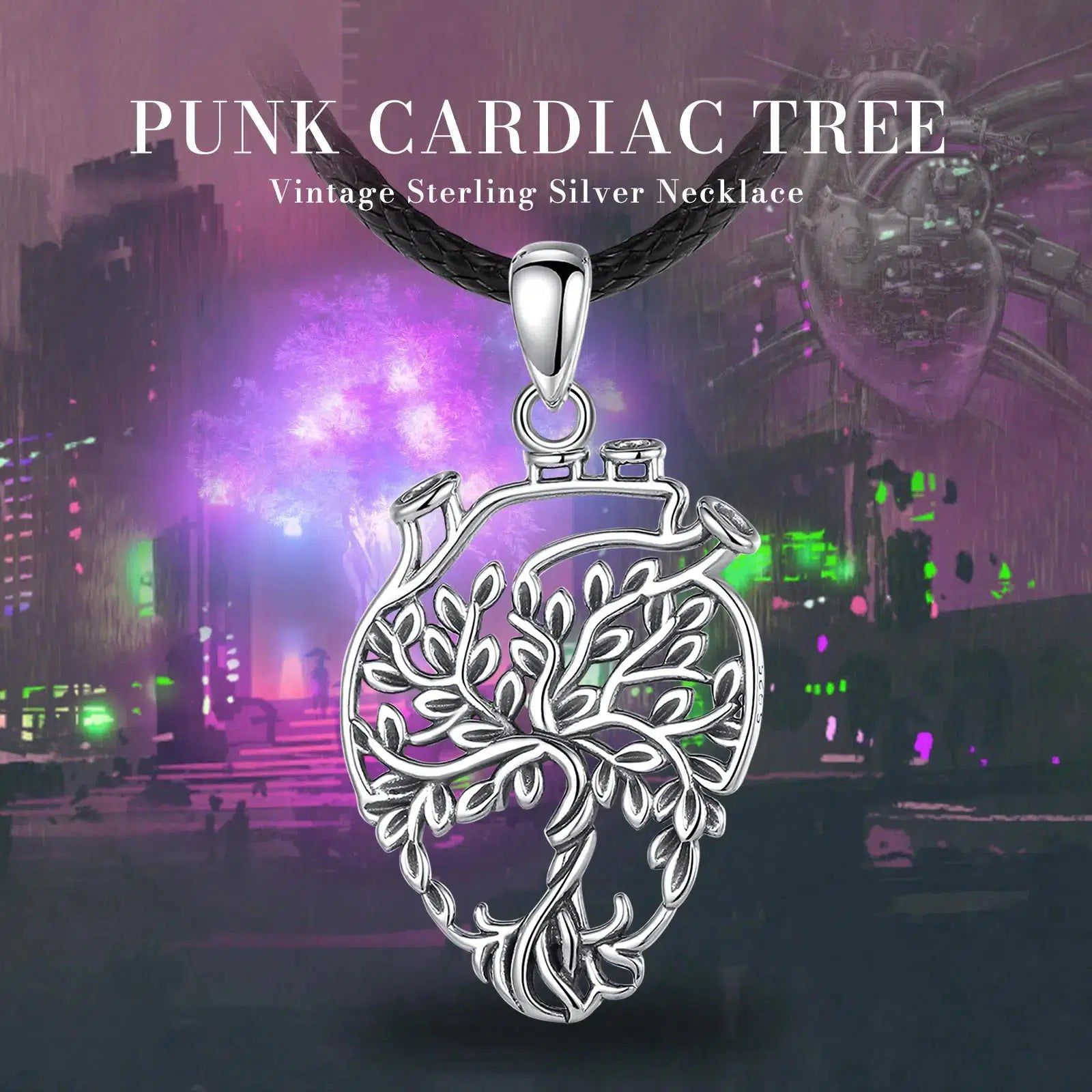 Heart Tree of Life Necklace Pagan Jewelry-MoonChildWorld