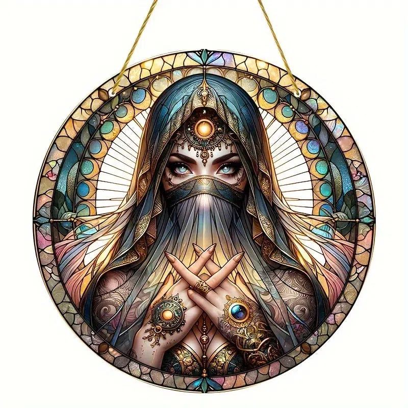 Wicca Psychic Fortune Teller Suncatcher Witchy Window Hanging-MoonChildWorld