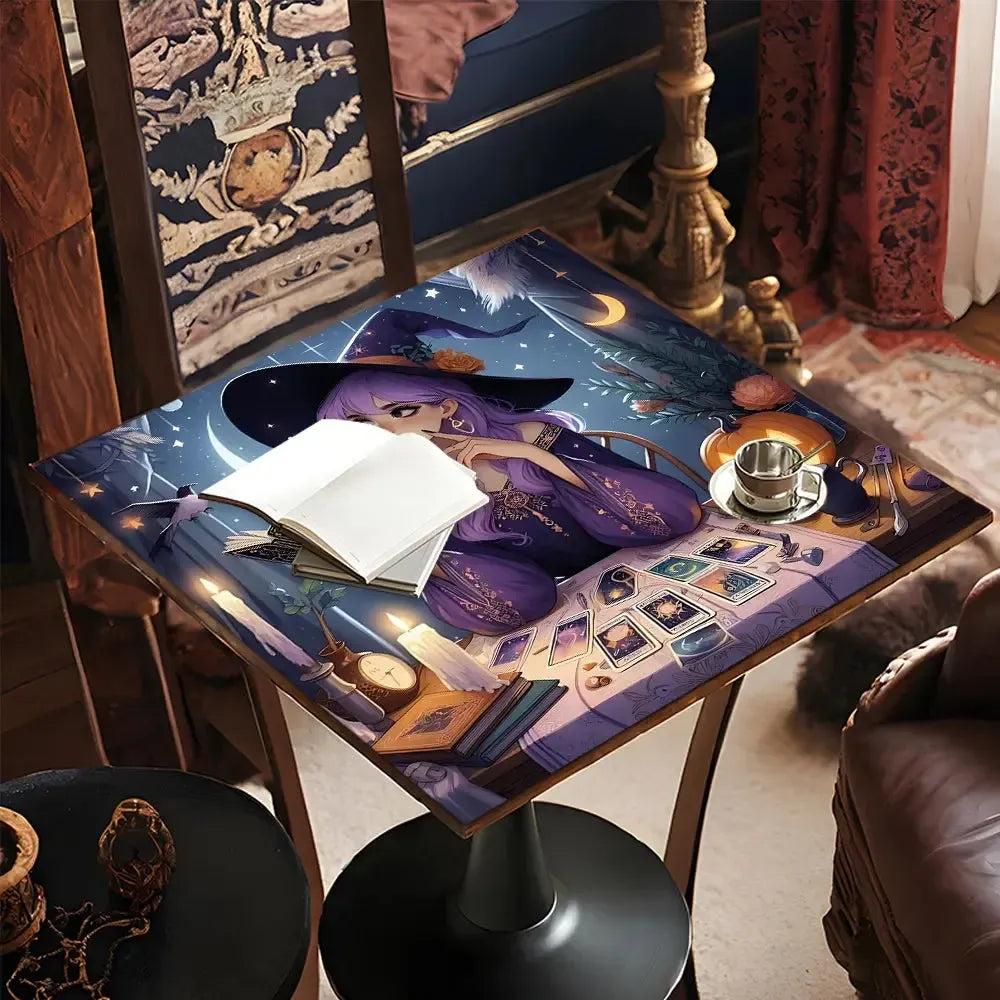Mystic Witch Tarot Table Cloth Wicca Altar Cloth for Reading Divination-MoonChildWorld