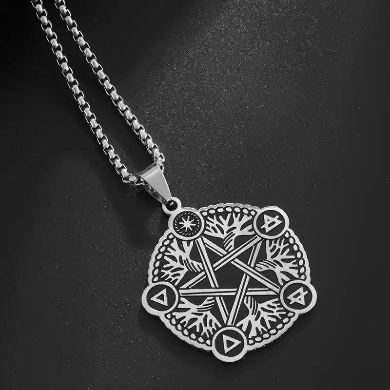 Witchcraft Pentagram Necklace Witch Jewelry-MoonChildWorld