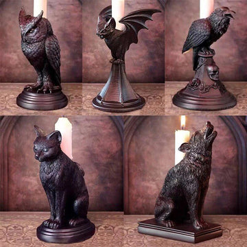 Gothic Animal Candle Holder Halloween Home Decoration-MoonChildWorld