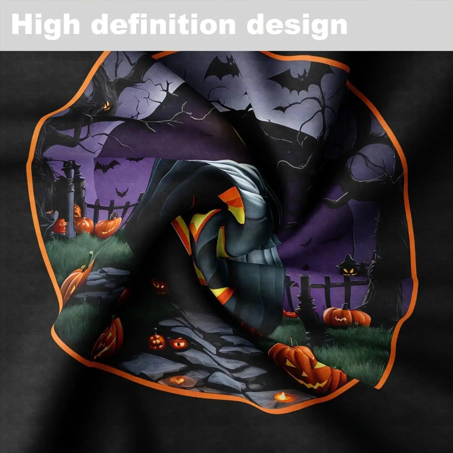 Halloween Spooky Pumpkin Tablecloth for Witchy Halloween Home Decor-MoonChildWorld