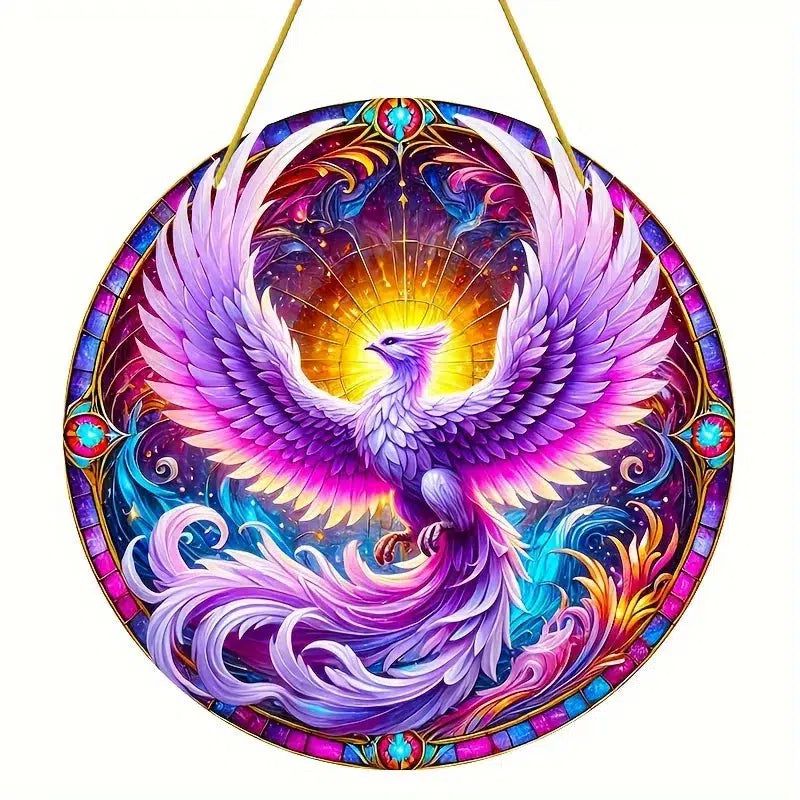 Rising Phoenix Suncatcher Spiritual Decor Phoenix Acrylic Sign-MoonChildWorld