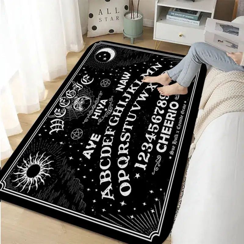 Halloween Ouija Board Area Rugs-MoonChildWorld