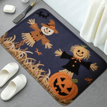 Christmas bathroom mat, pillow mat, bathroom bathtub mat, room decoration, carpet, water absorbent and quick-drying bathroom mat
