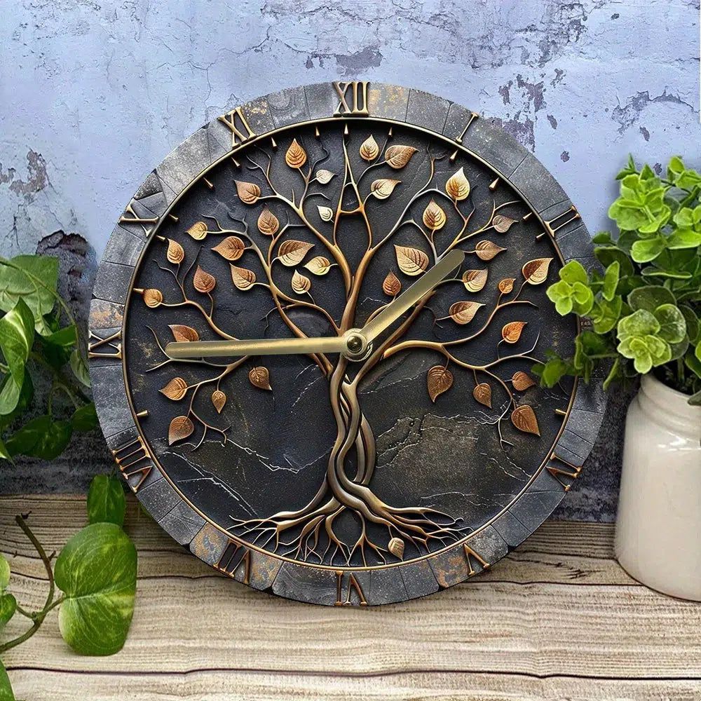 Tree of Life Wall Clock Pagan Wall Clock-MoonChildWorld