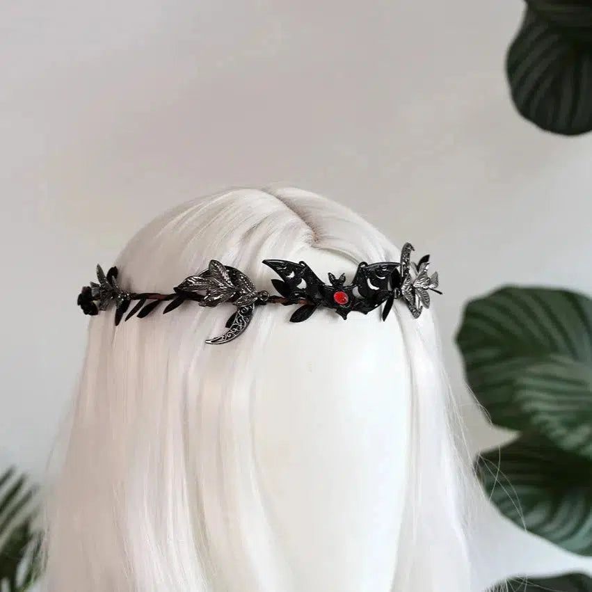 Wiccan Symbol Tiara Elf Crown Mystical Witch Hair Accessories-MoonChildWorld