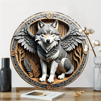 Magic Wolf Metal Sign Gothic Home Decor