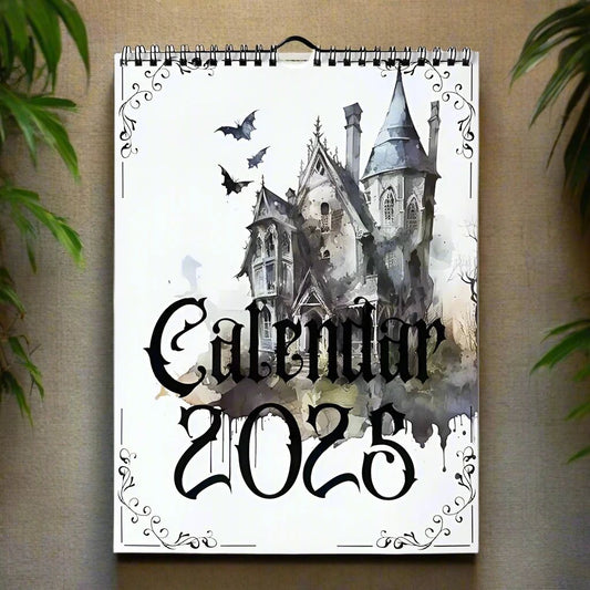 Gothic Calendar 2025 Monthly Calendar Witchy Wall Calendar