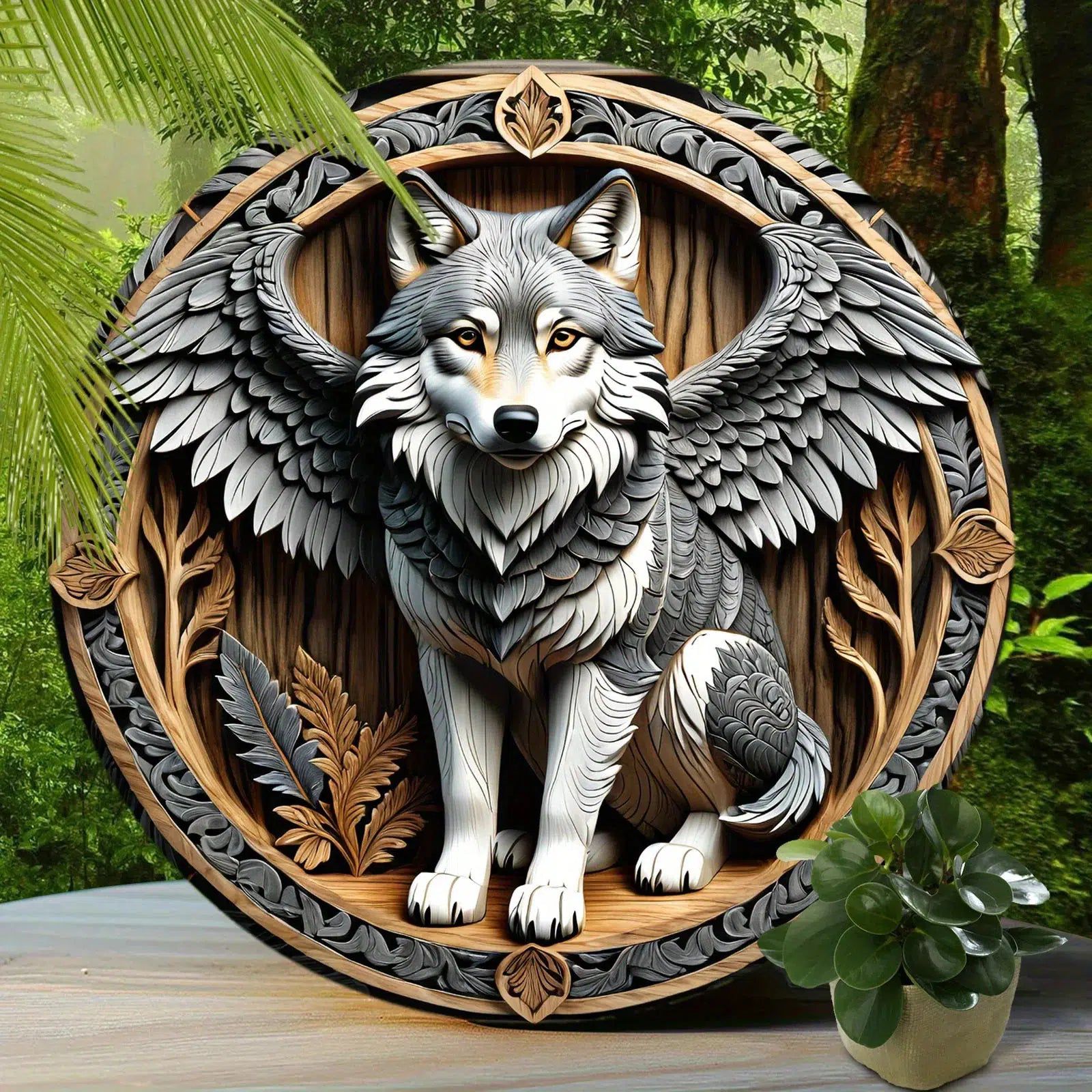 Magic Wolf Metal Sign Gothic Home Decor-MoonChildWorld